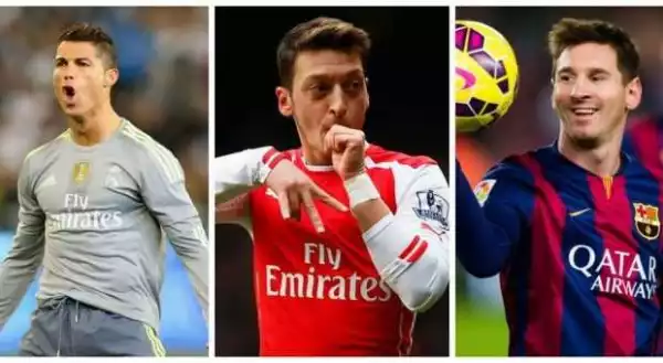 Ronaldo, Messi, Ozil make 23-man shortlist for Best FIFA Men’s Player 2016